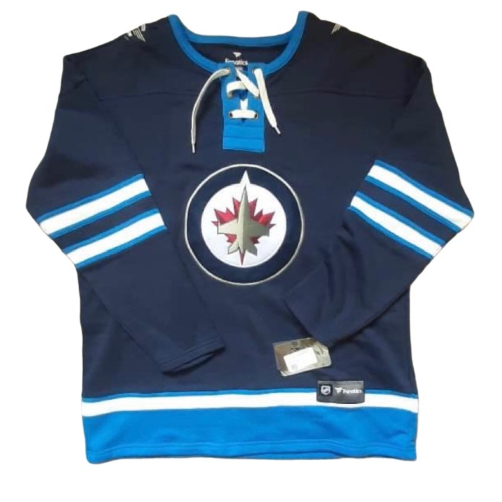 NHL Winnipeg Jets Lace Up Crew Sweater - XL